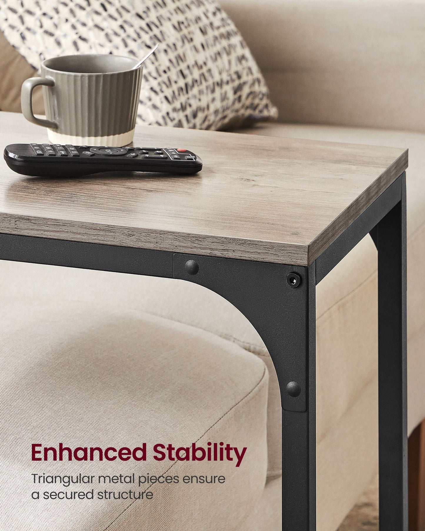C-Shaped End Table