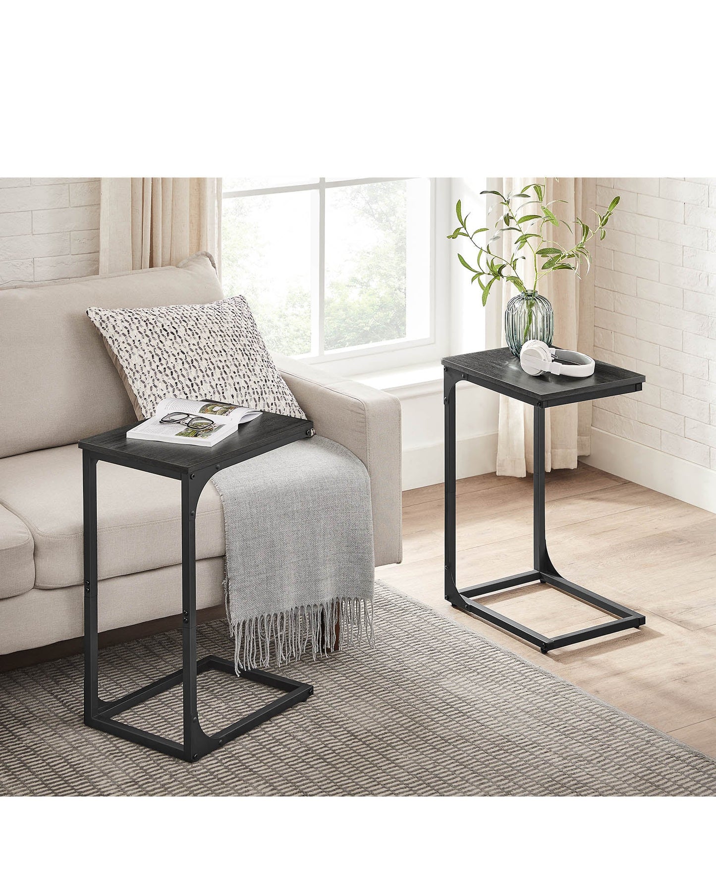 C-Shaped End Table