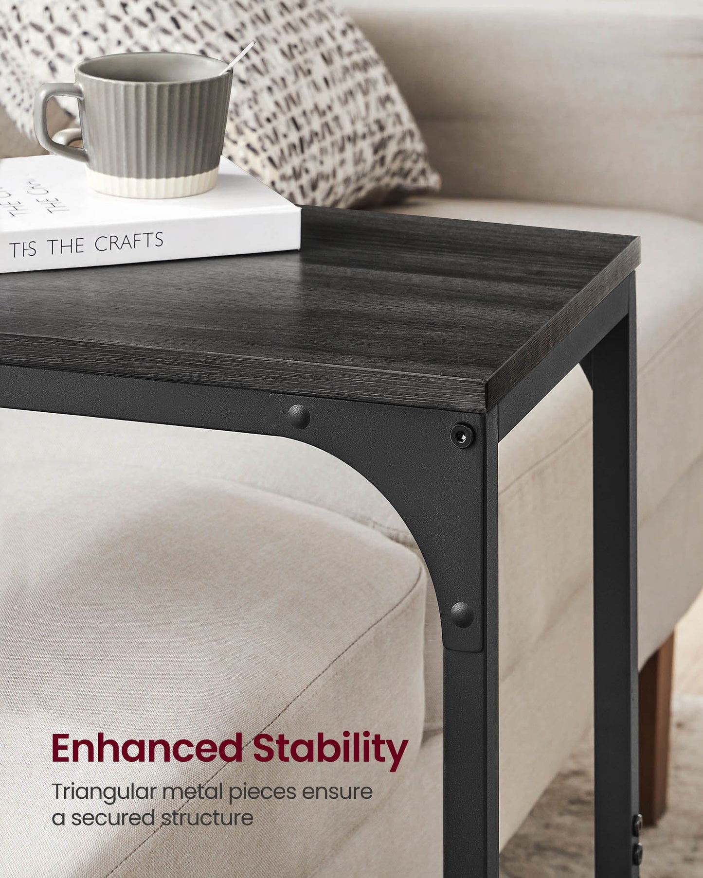 C-Shaped End Table