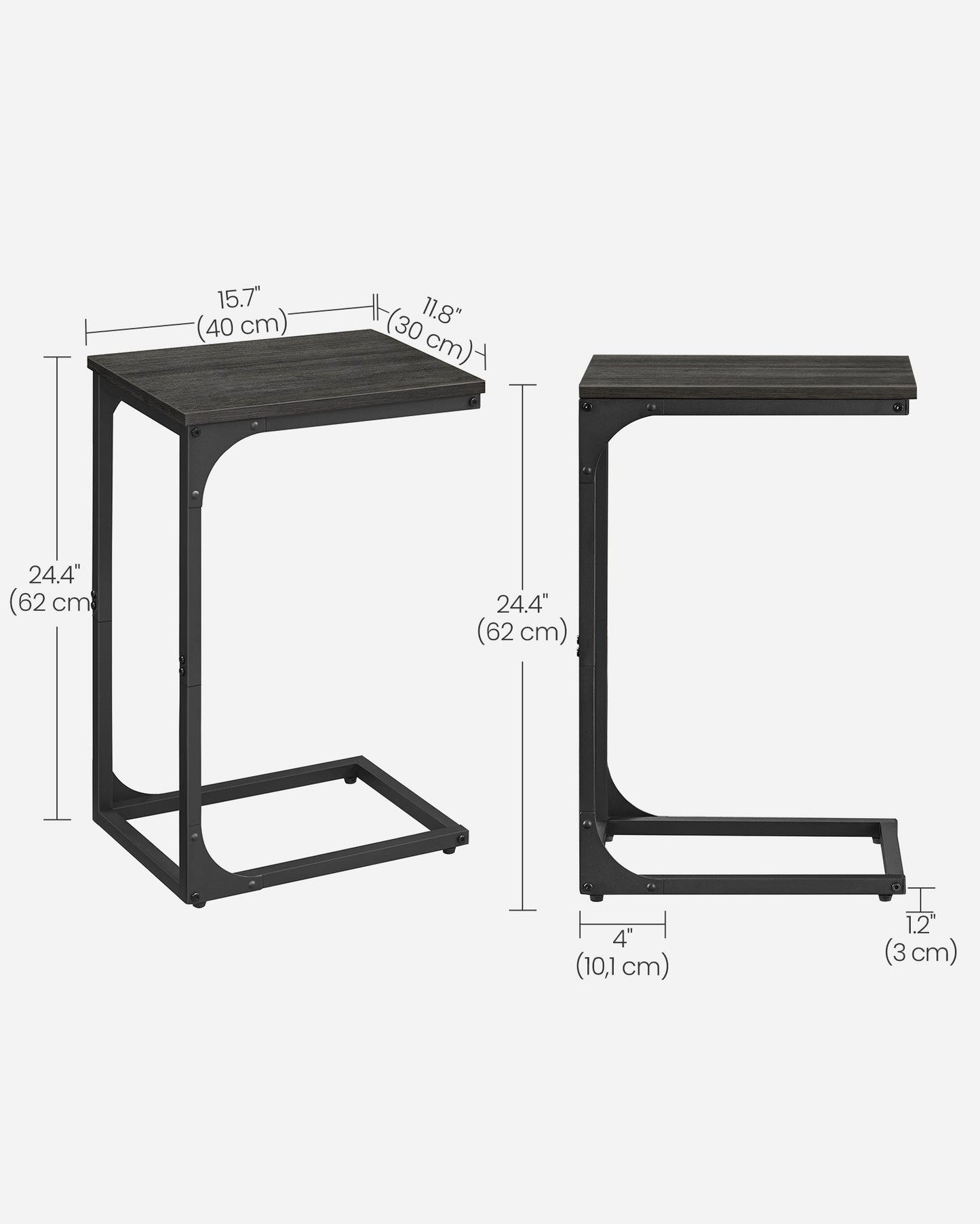 C-Shaped End Table