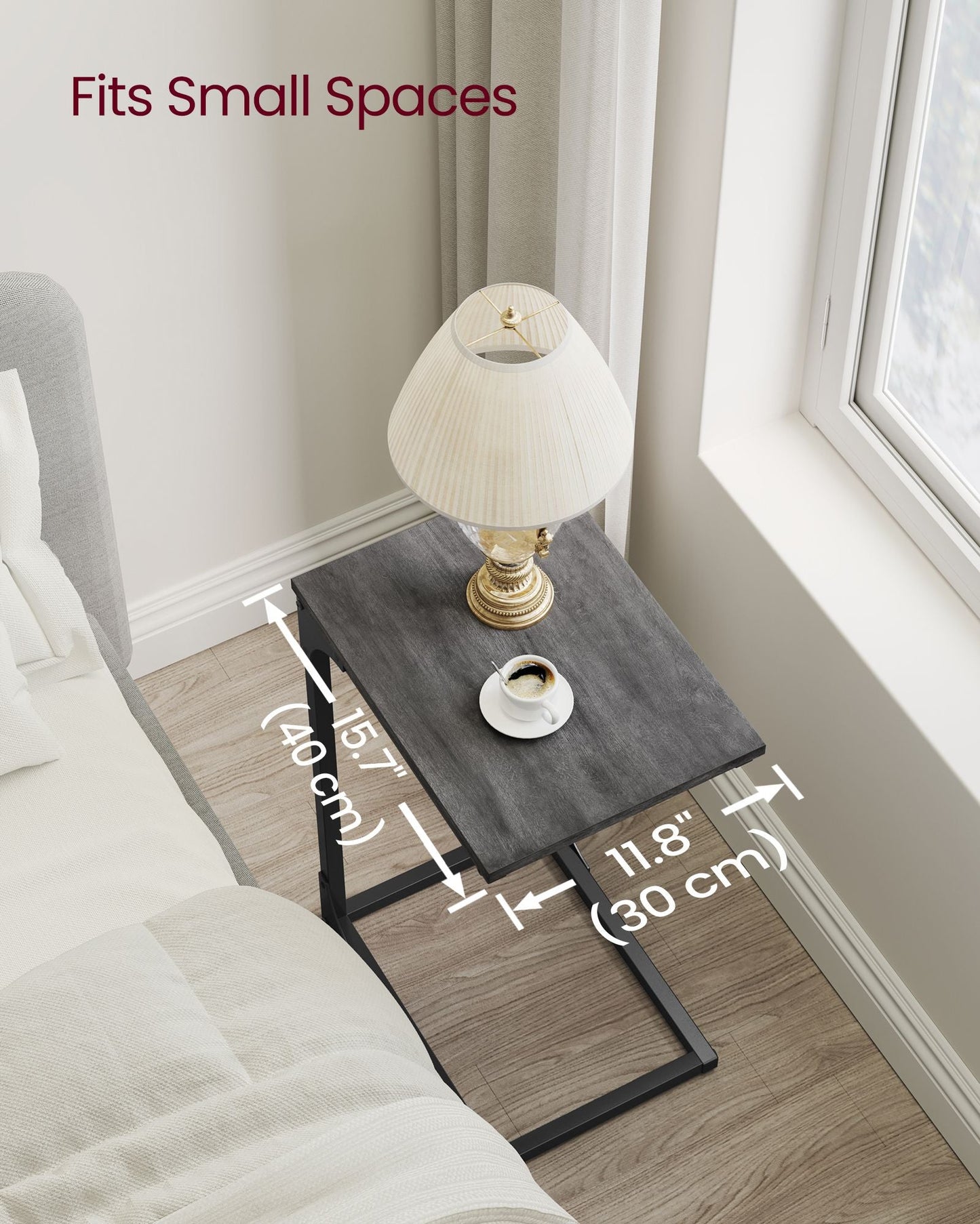 C-Shaped End Table