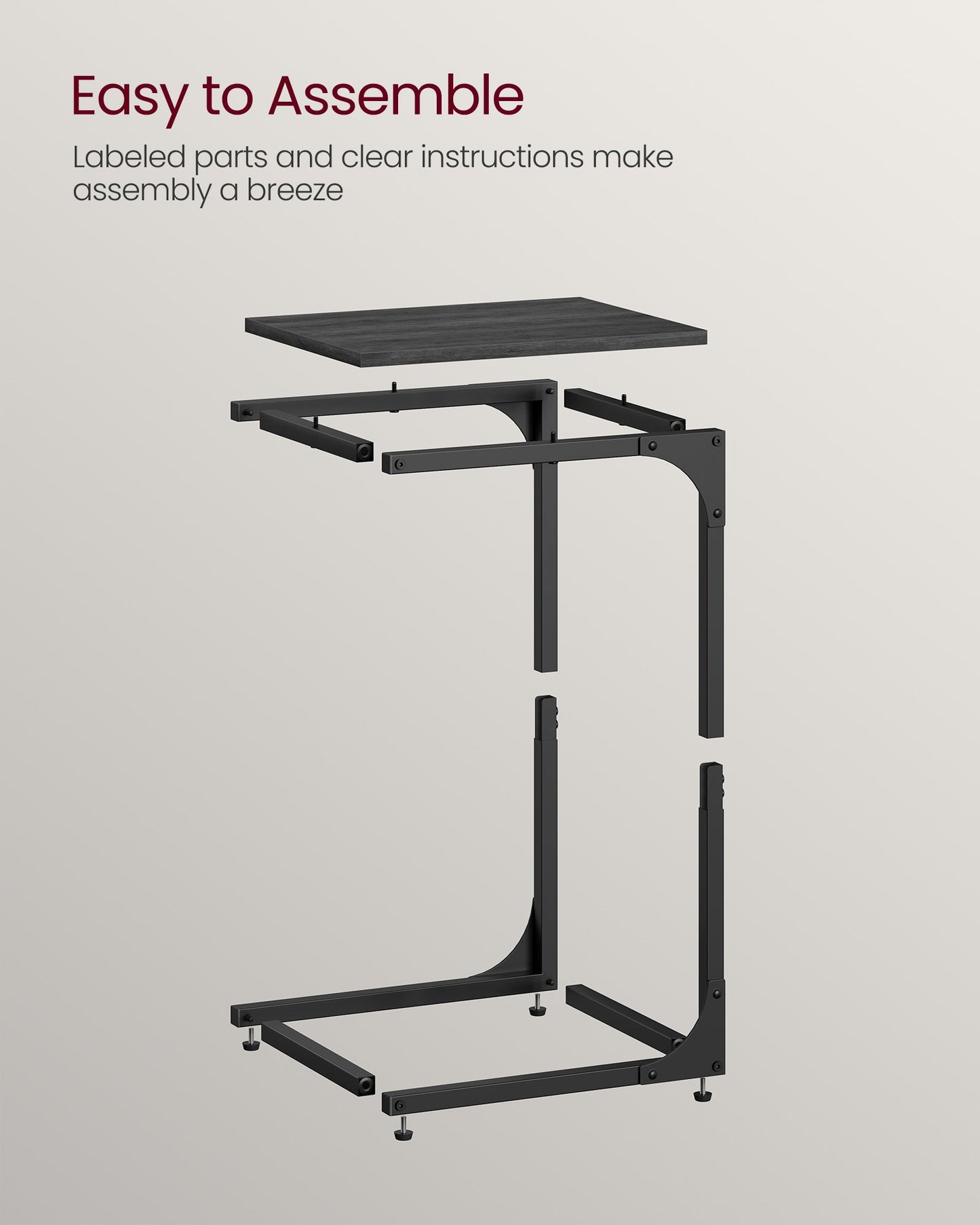 C-Shaped End Table
