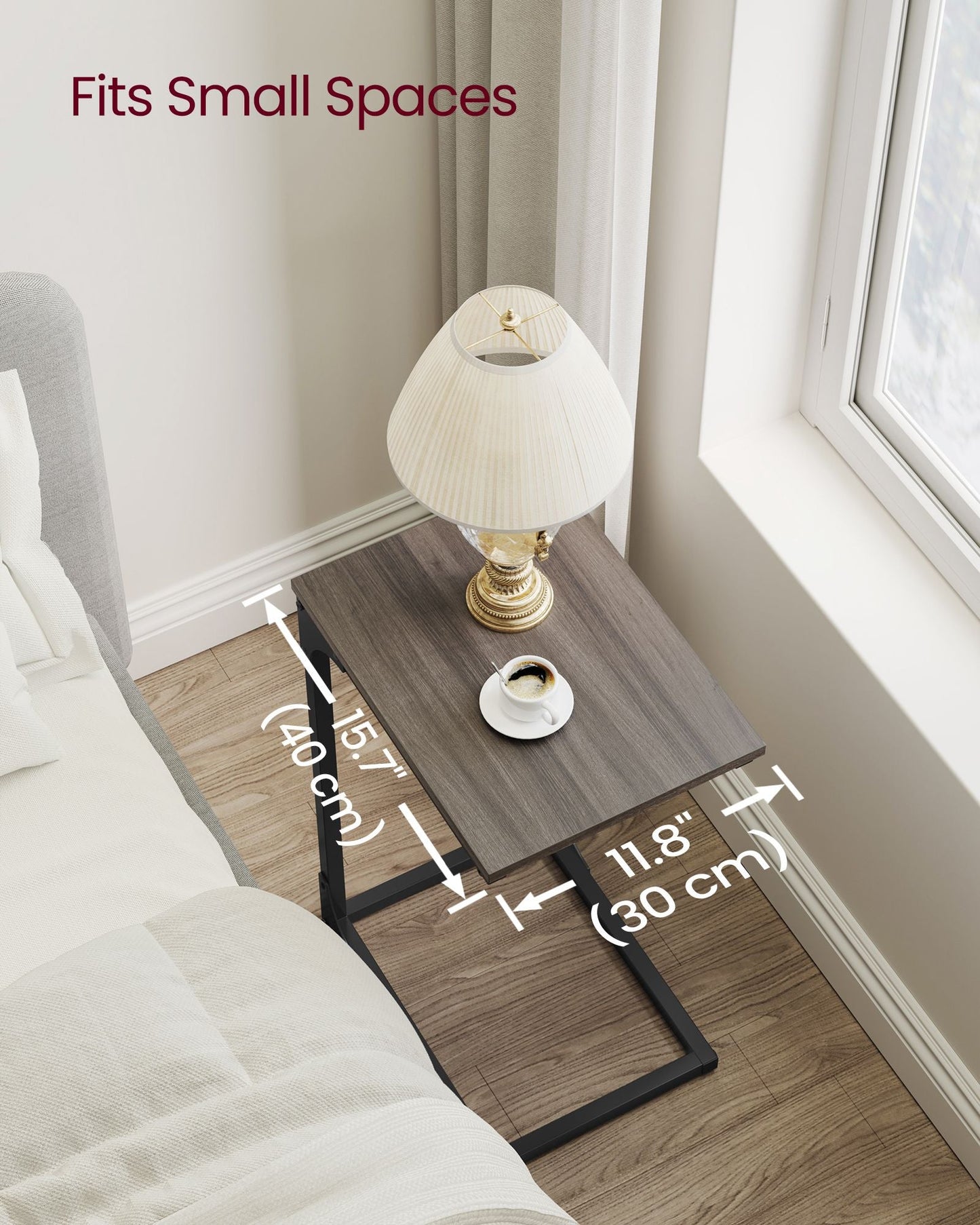 C-Shaped End Table