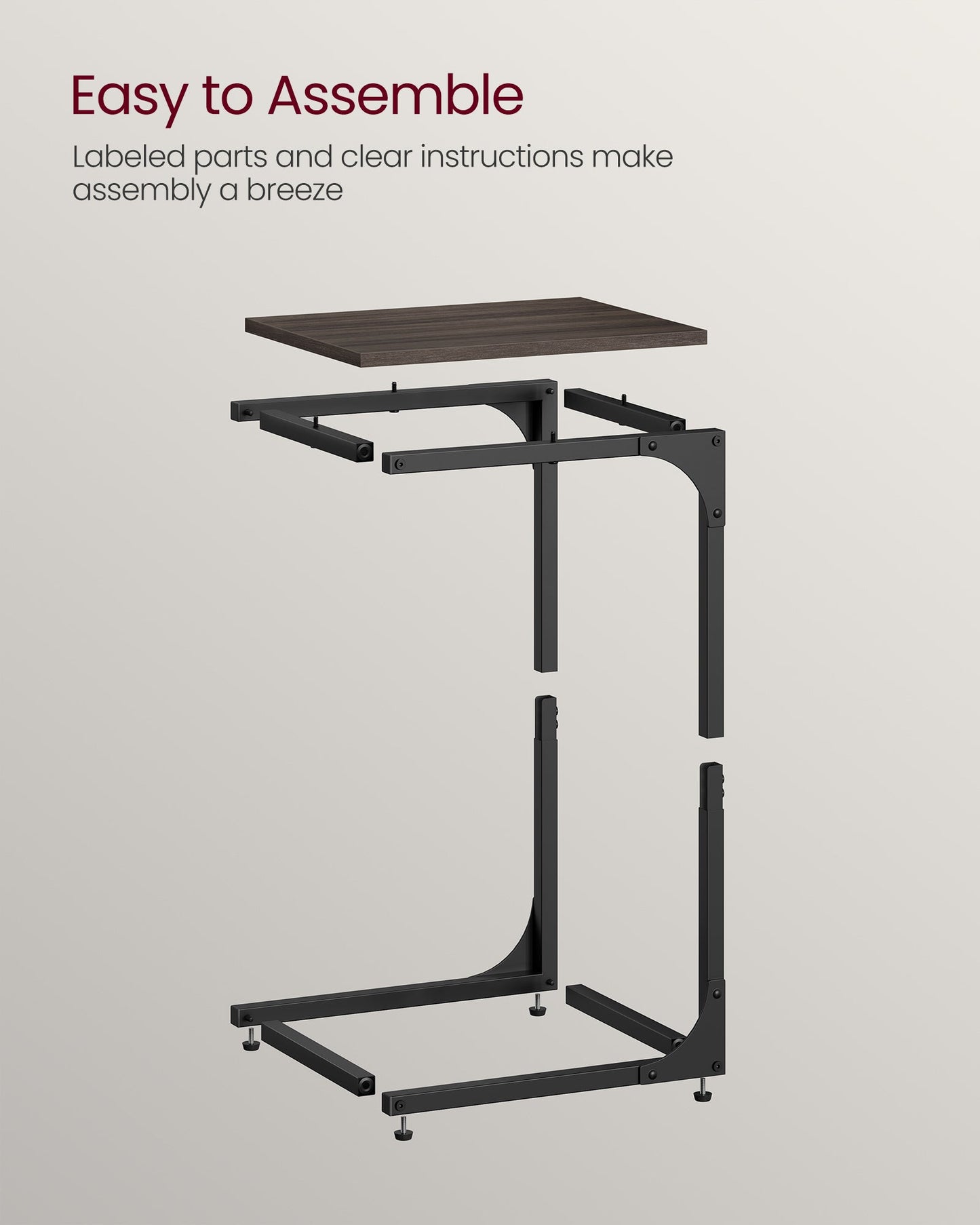 C-Shaped End Table