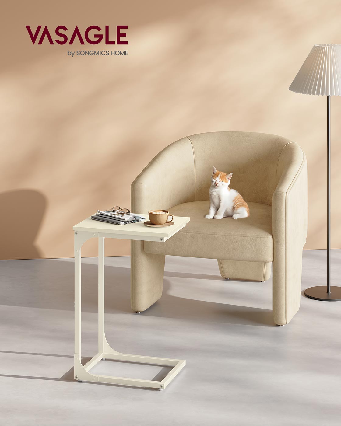 C-Shaped End Table