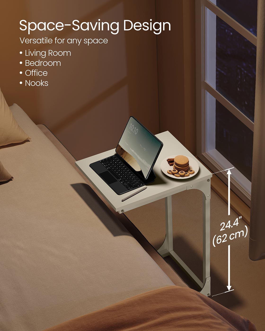 C-Shaped End Table