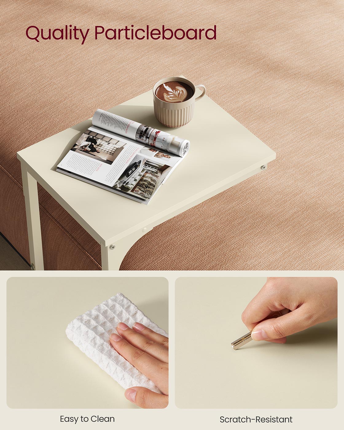 C-Shaped End Table