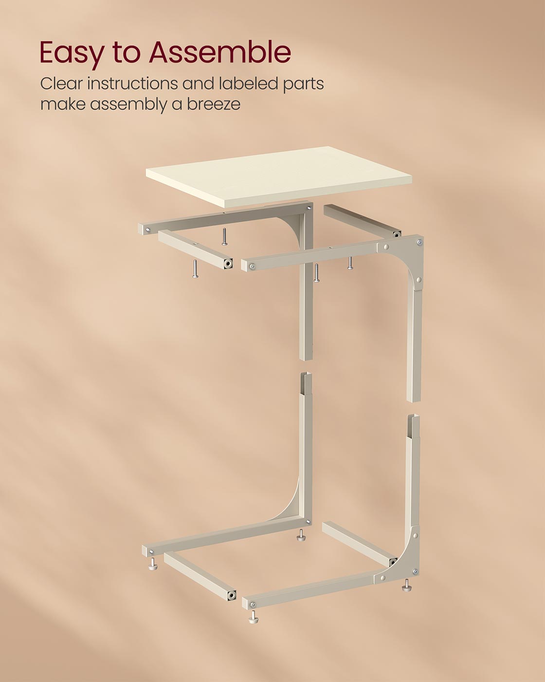 C-Shaped End Table
