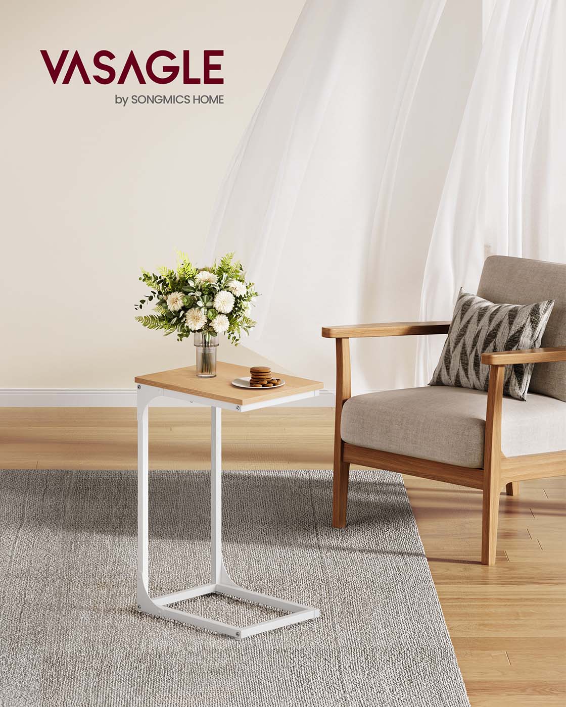 C-Shaped End Table