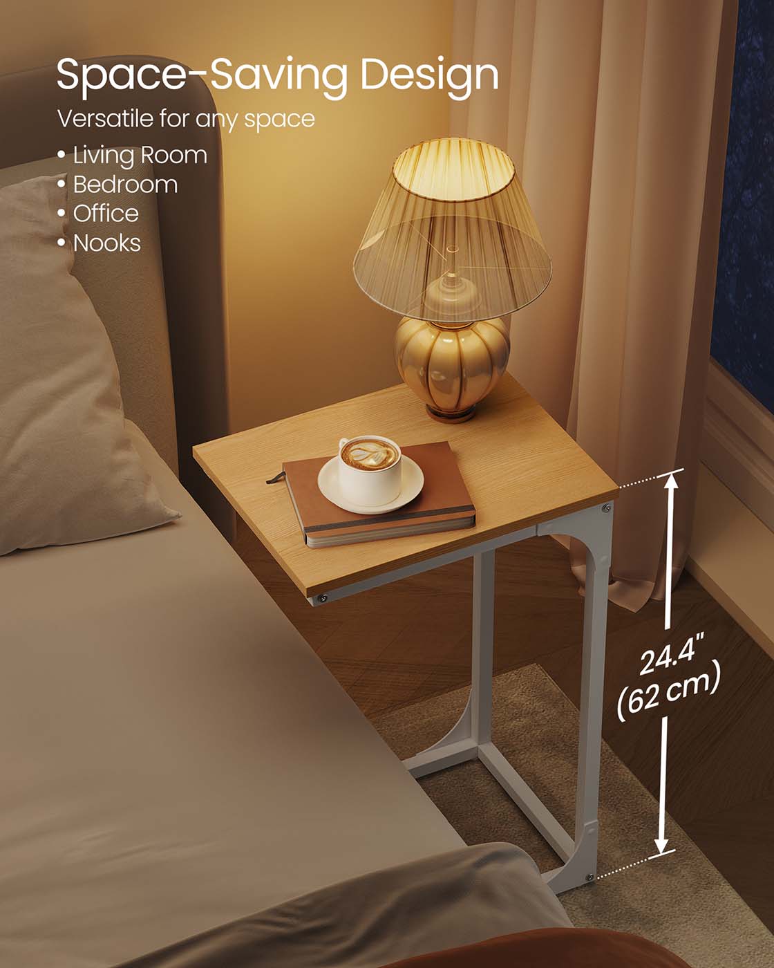 C-Shaped End Table