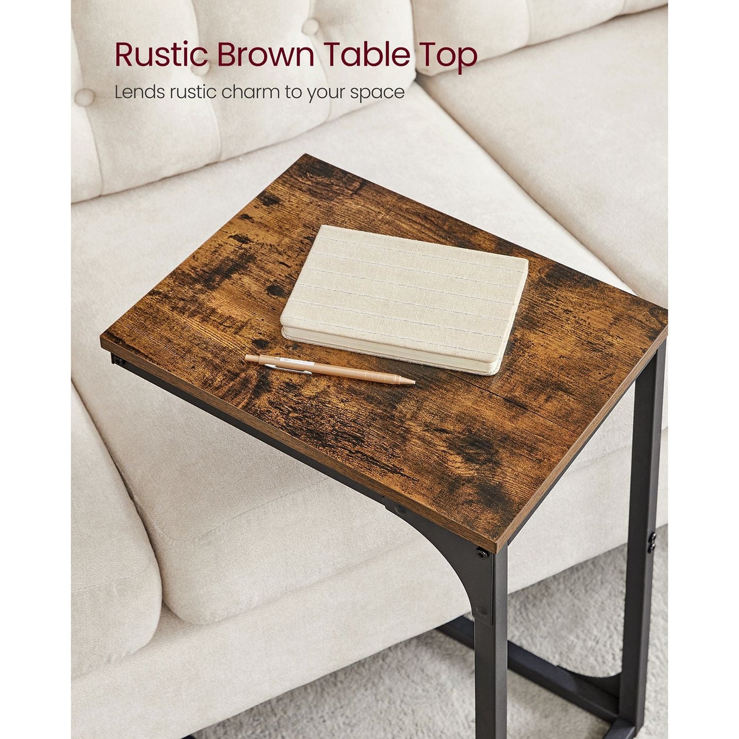 Set of 2 C-Shaped End Table