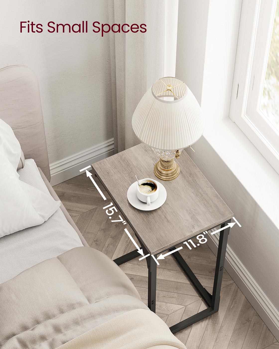 Set of 2 C-Shaped End Table