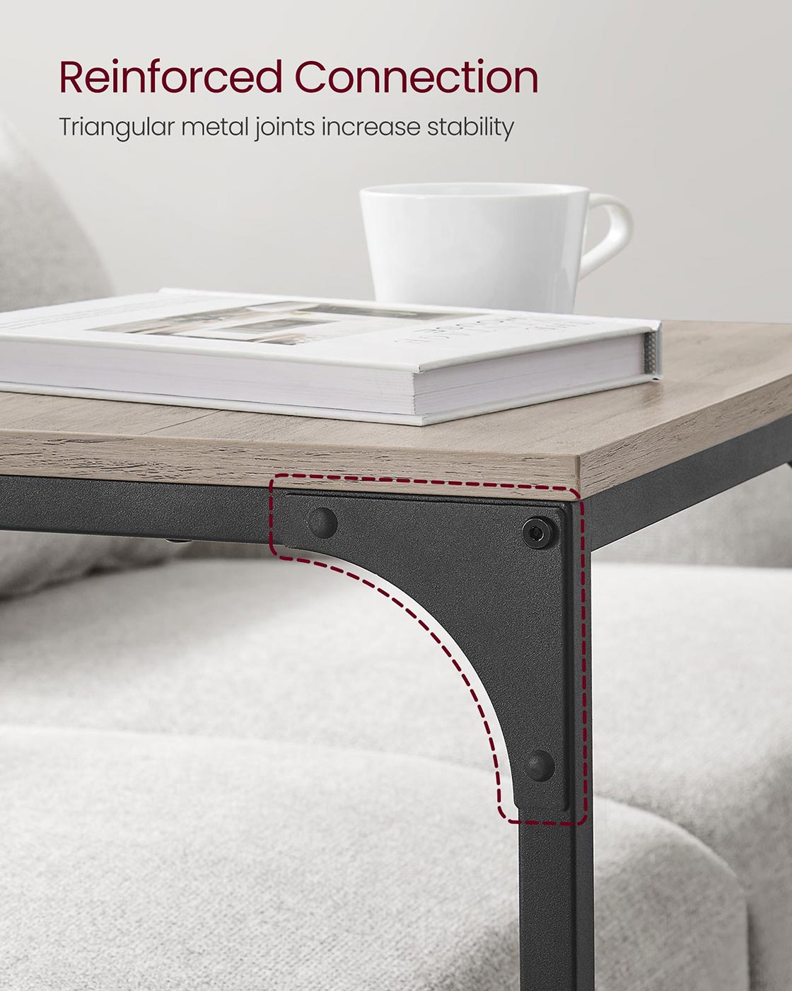 Set of 2 C-Shaped End Table
