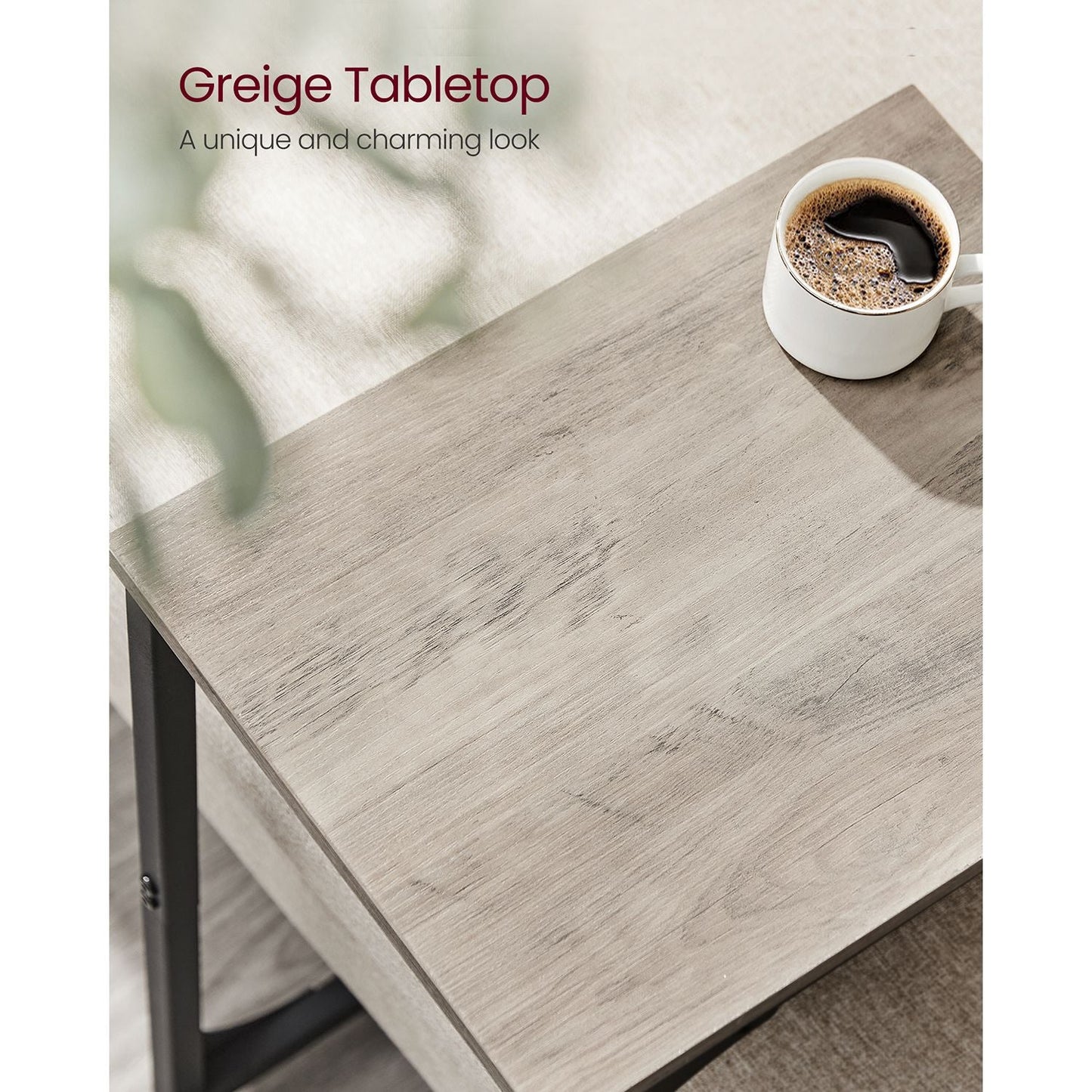 Set of 2 C-Shaped End Table