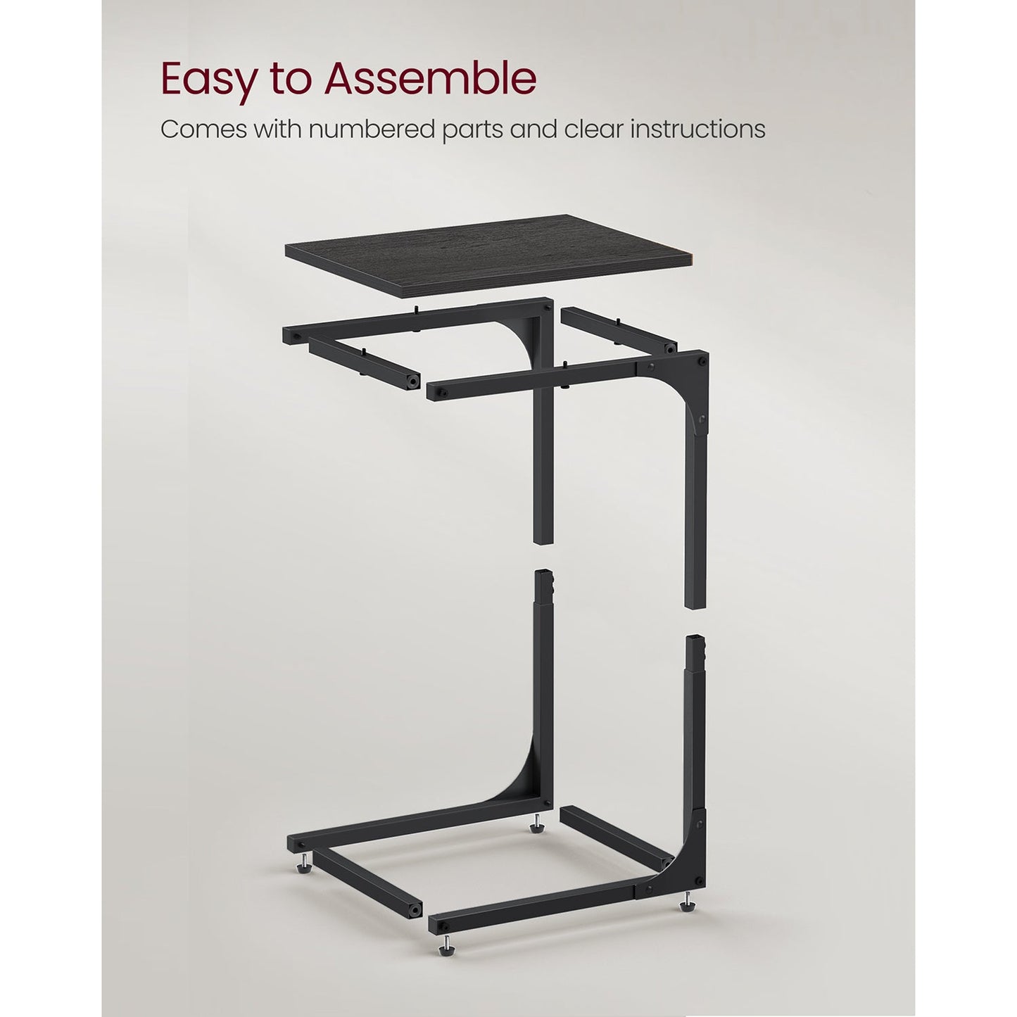 Set of 2 C-Shaped End Table