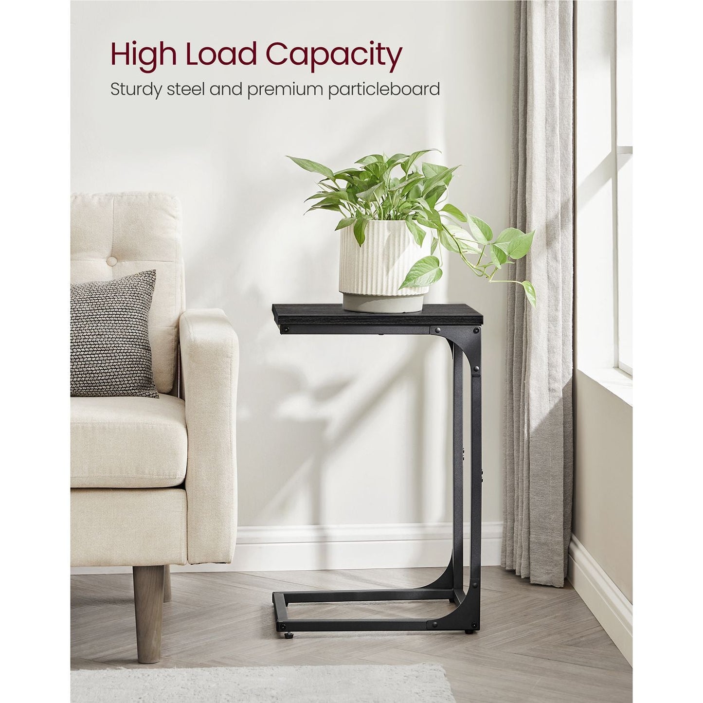 Set of 2 C-Shaped End Table