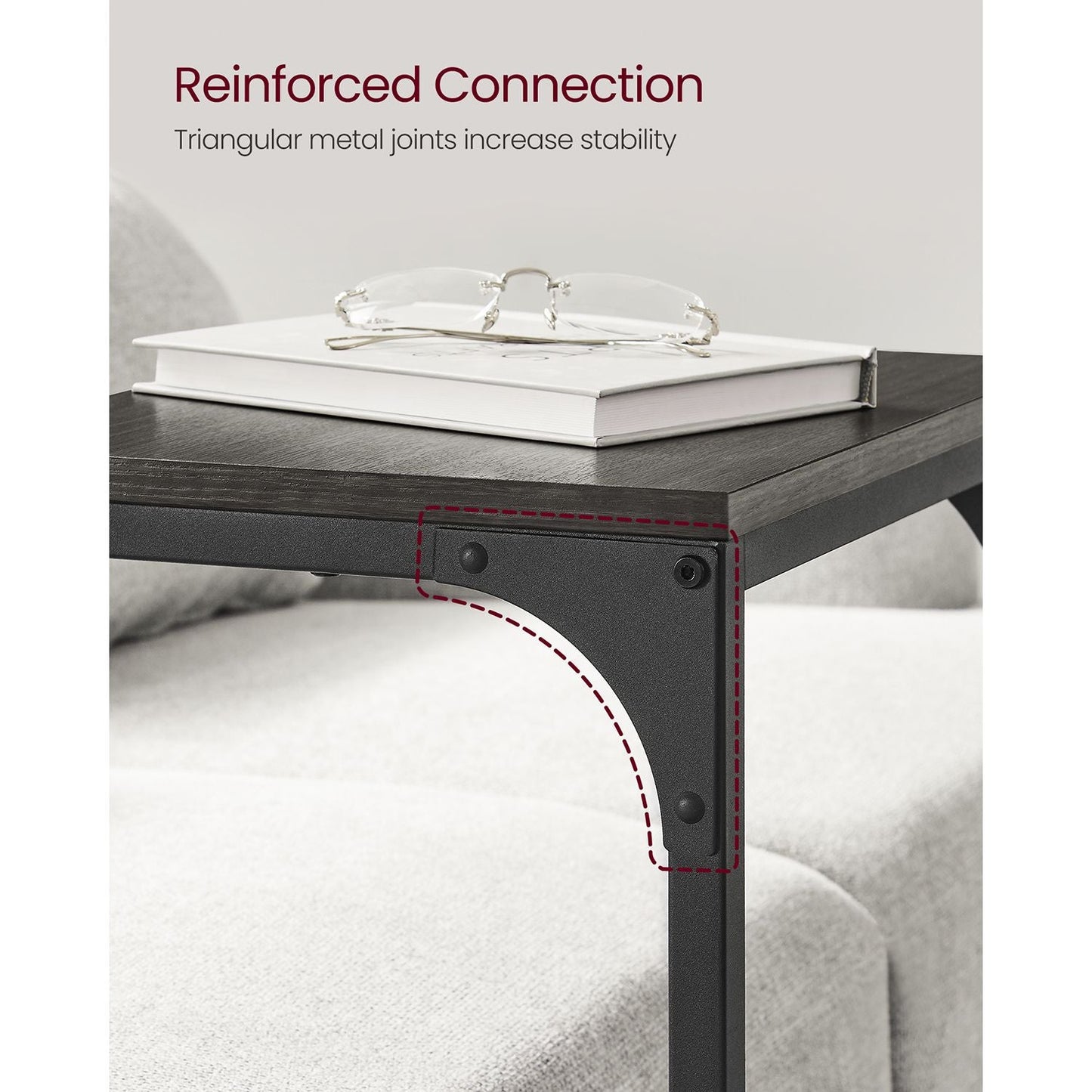 Set of 2 C-Shaped End Table