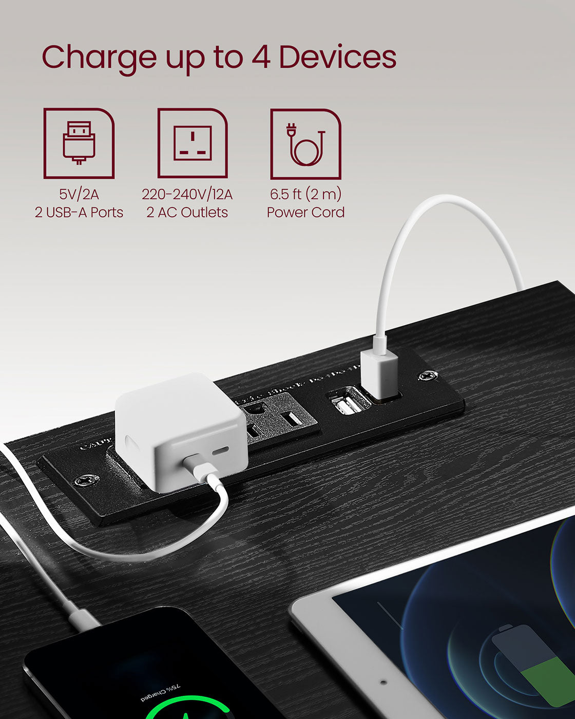 Nightstand with Charging Station