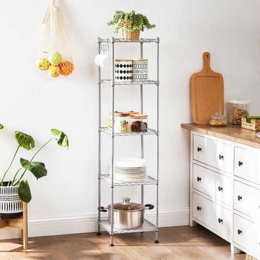 Bathroom Shelf Silver