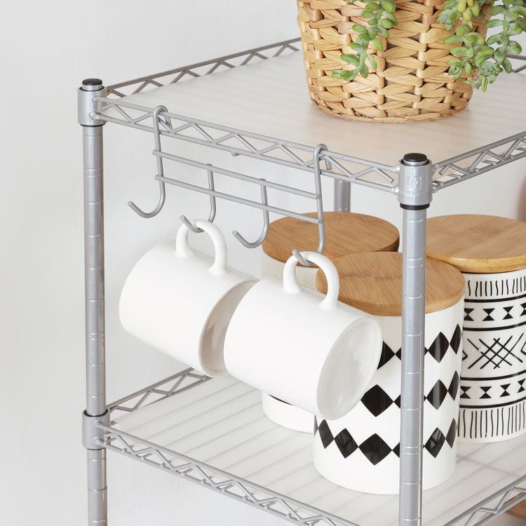Bathroom Shelf Silver