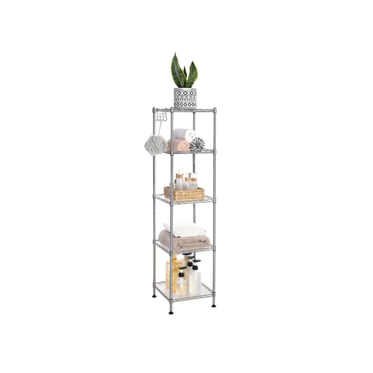 Bathroom Shelf Silver
