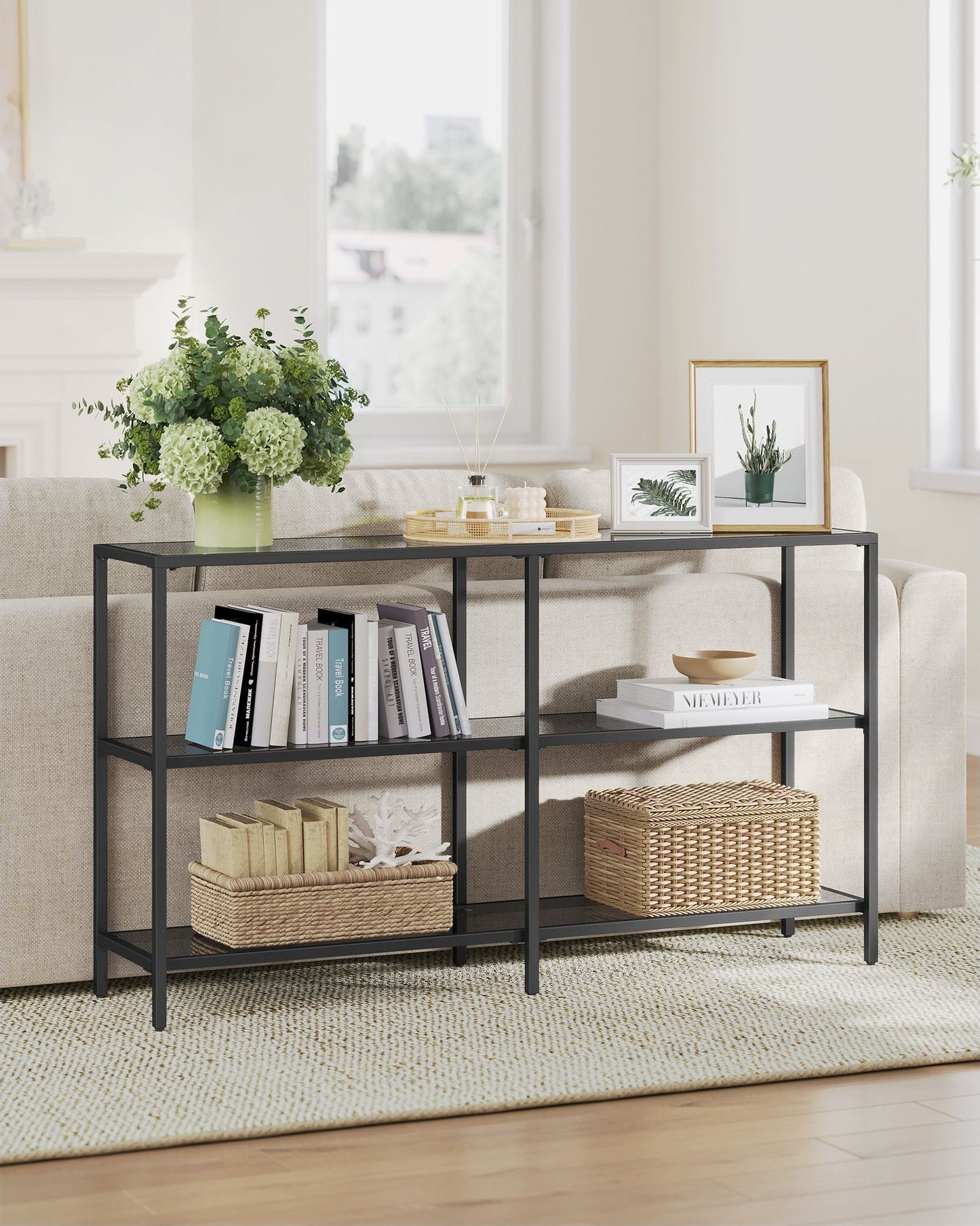 51.2 Inch Console Table with 3 Shelves
