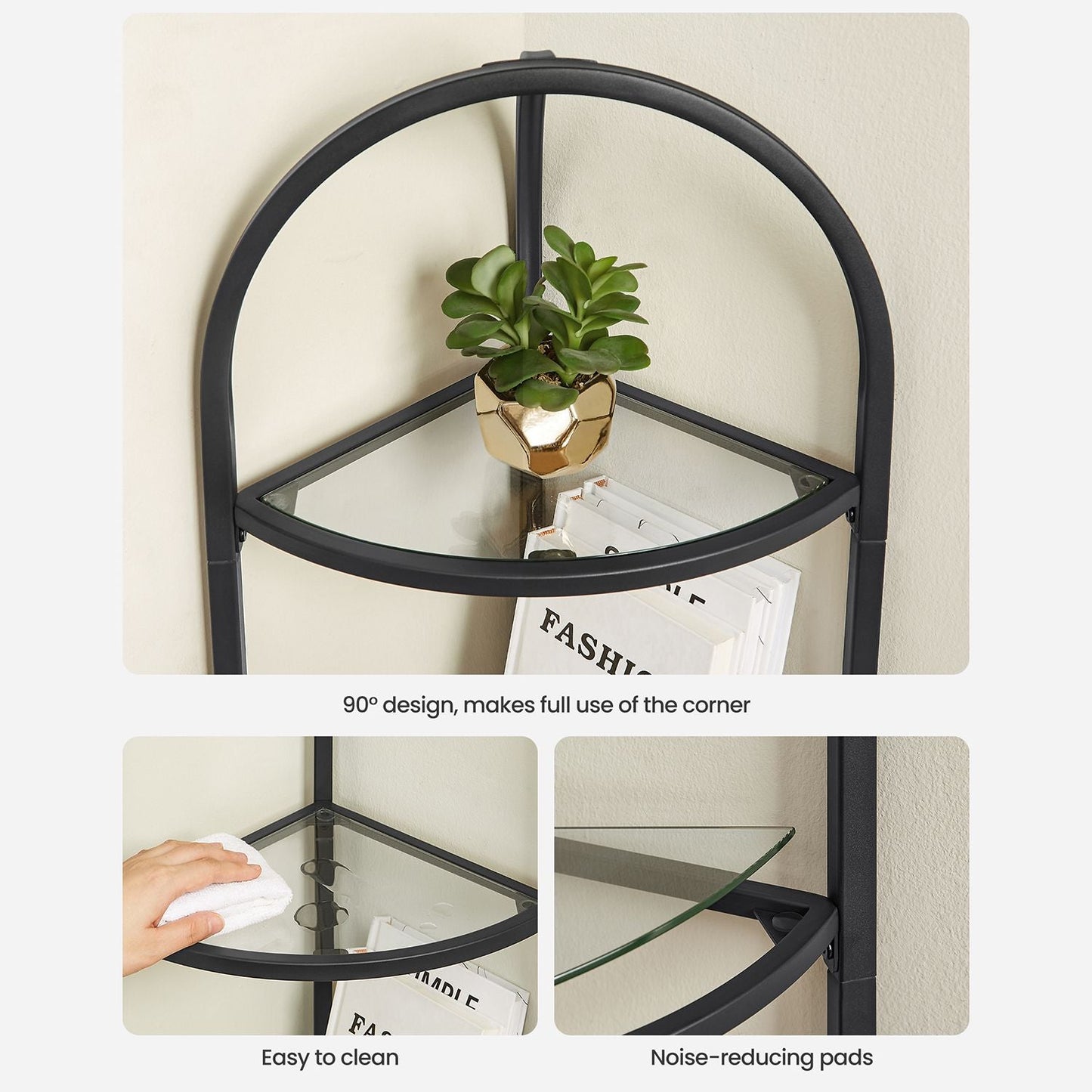 5-Tier Corner Bookshelf