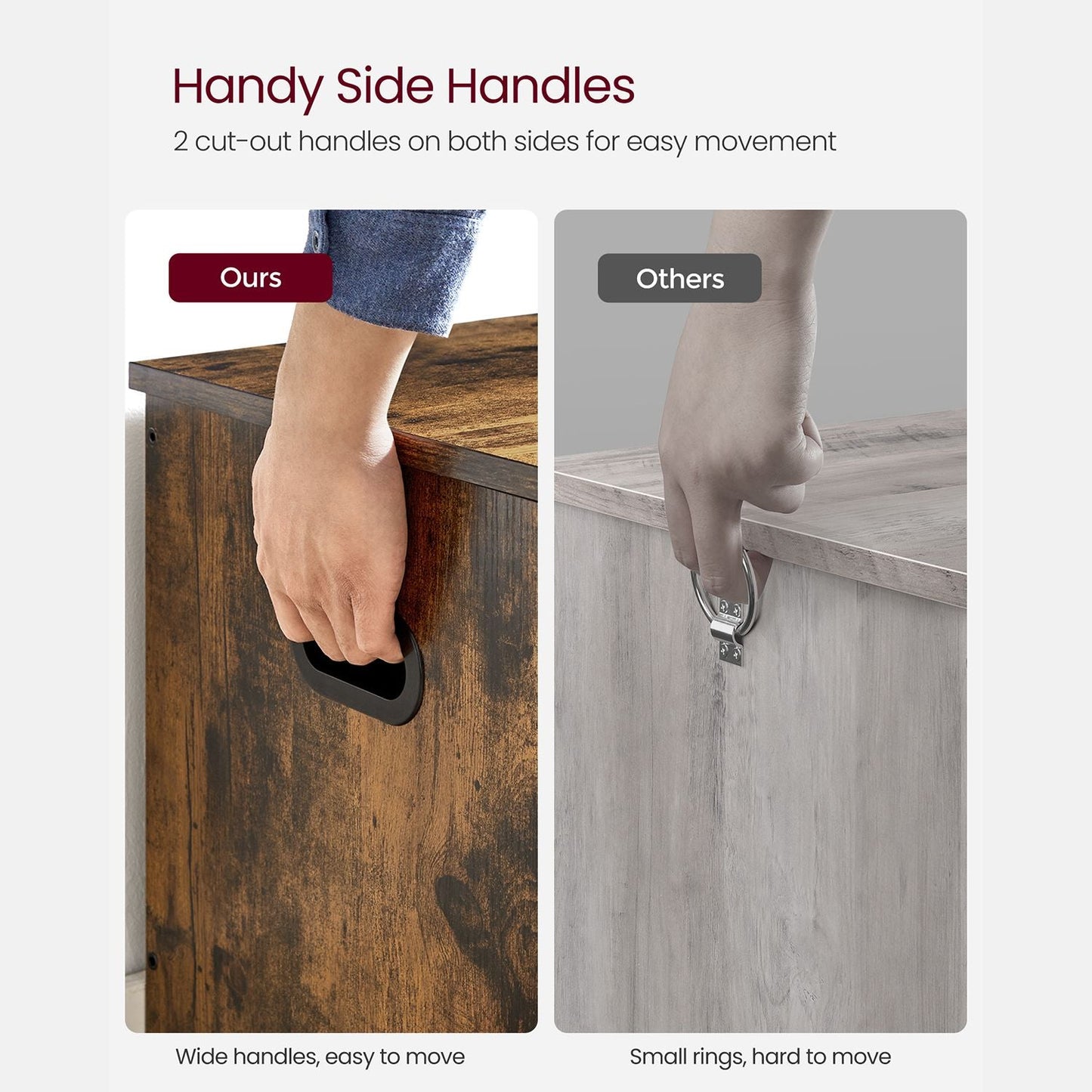 Storage Chest with 2 Safety Hinges