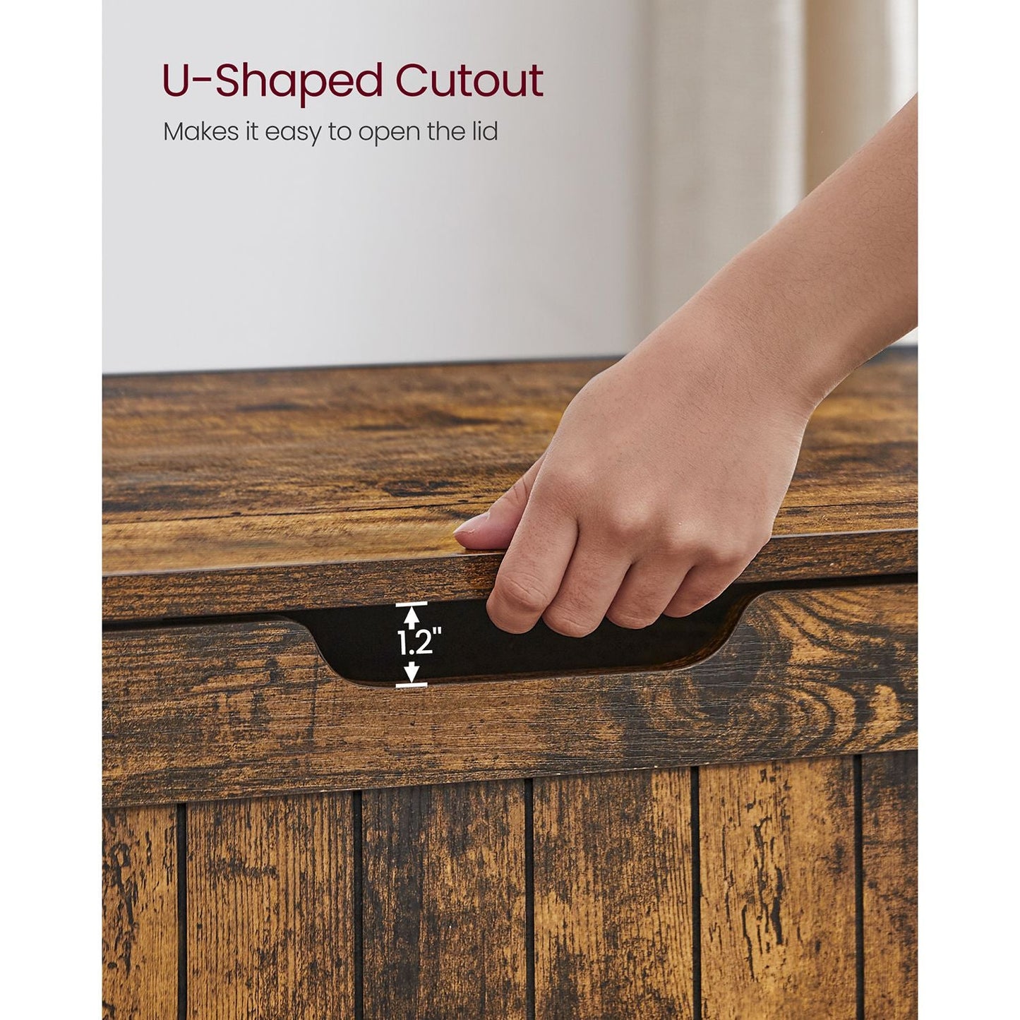 Storage Chest with 2 Safety Hinges