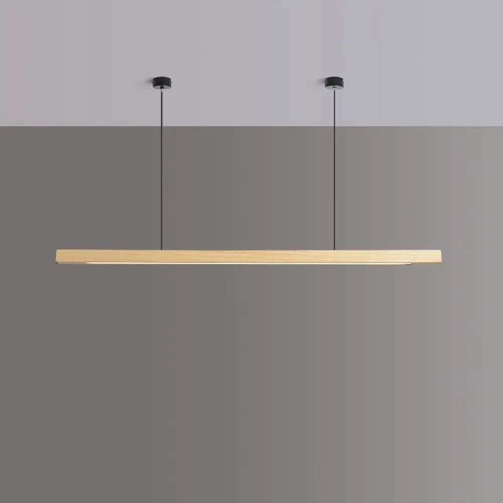LINDÖ Wood Dimmable Linear Pendant Light