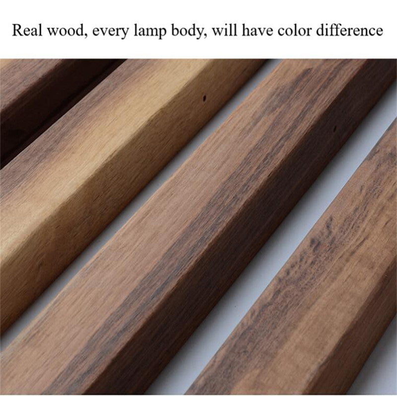 LINDÖ Wood Dimmable Linear Pendant Light