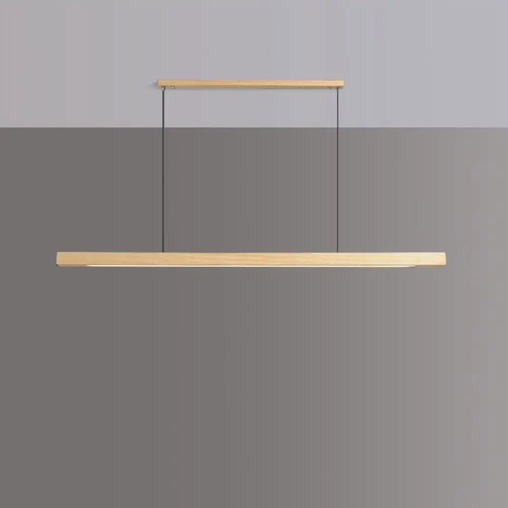 LINDÖ Wood Dimmable Linear Pendant Light