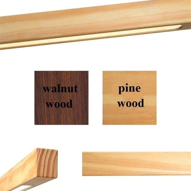 LINDÖ Wood Dimmable Linear Pendant Light