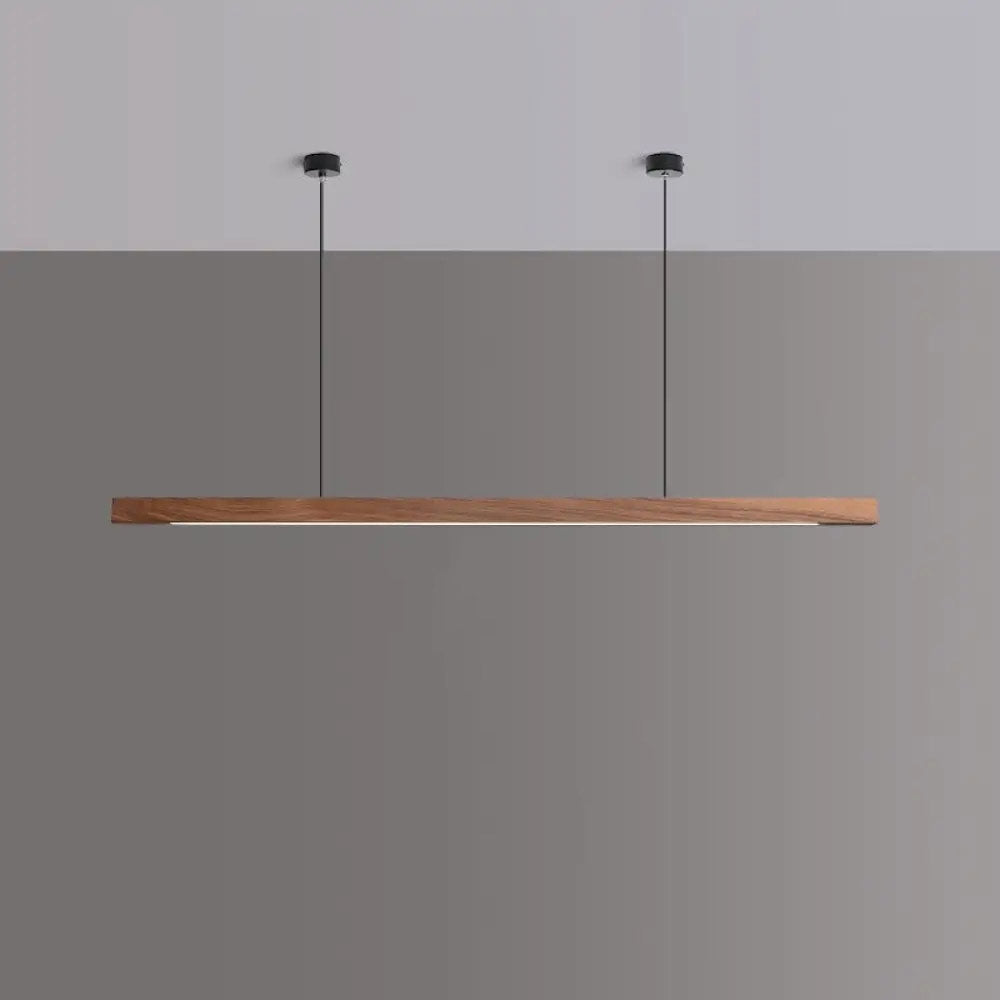 LINDÖ Wood Dimmable Linear Pendant Light