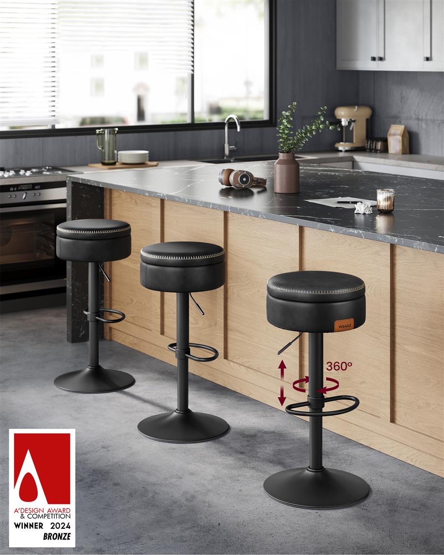 EKHO Collection - 360 Swivel Bar Stool