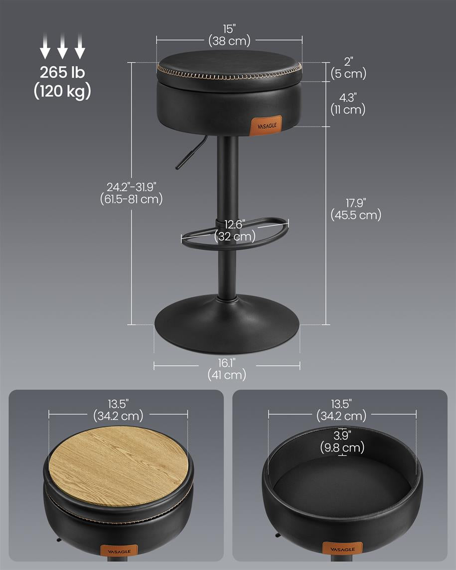 EKHO Collection - 360 Swivel Bar Stool