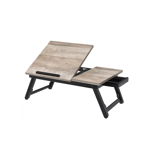 Laptop Desk for Bed or Sofa with Adjustable Tilting Top