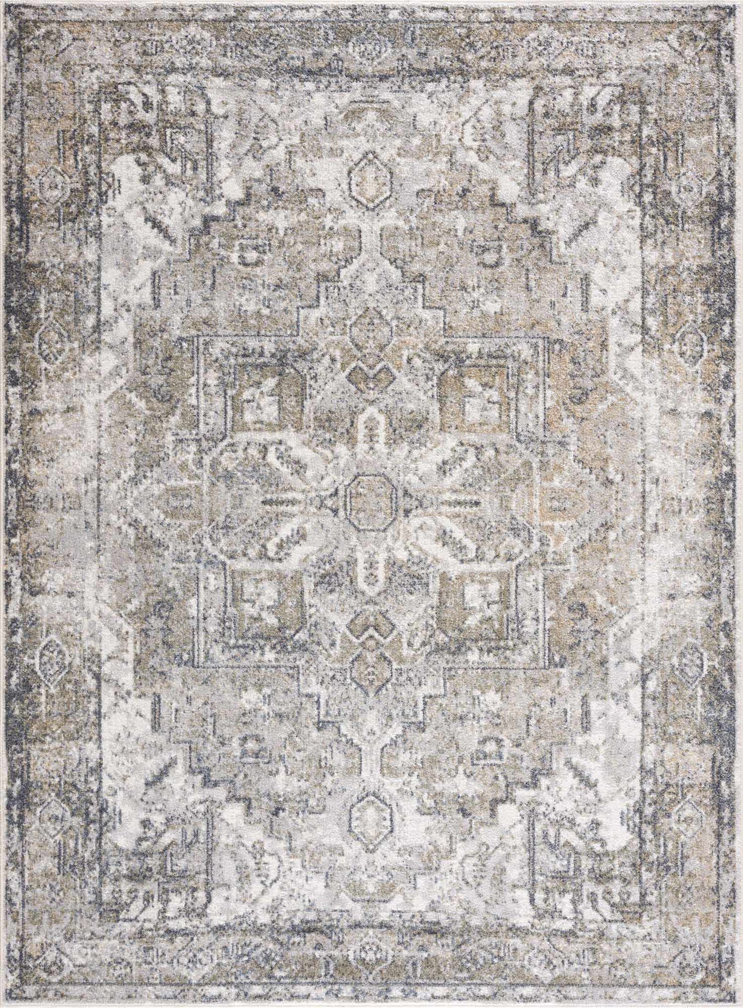 Hera Olive Boutique Washable Rug
