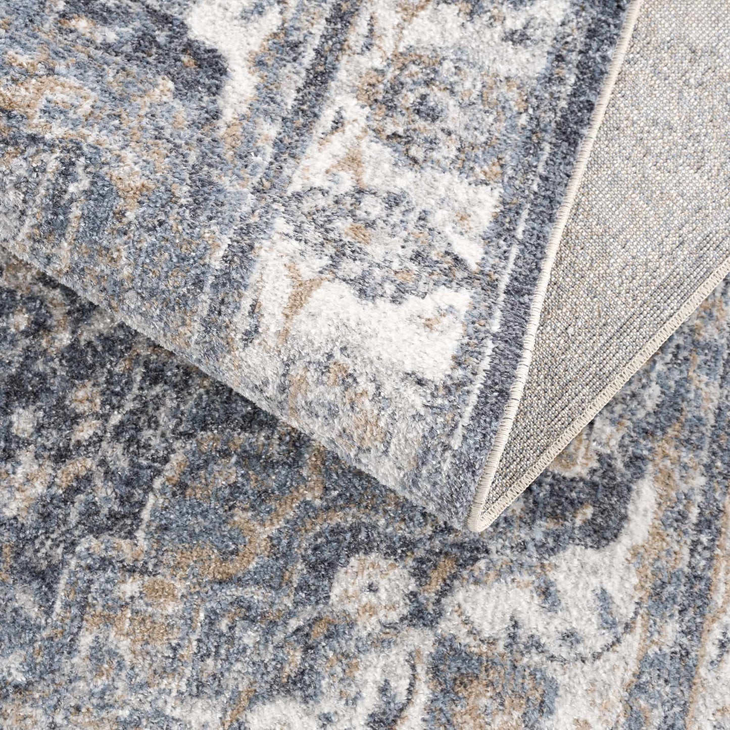 Aurum Blue Washable Area Rug