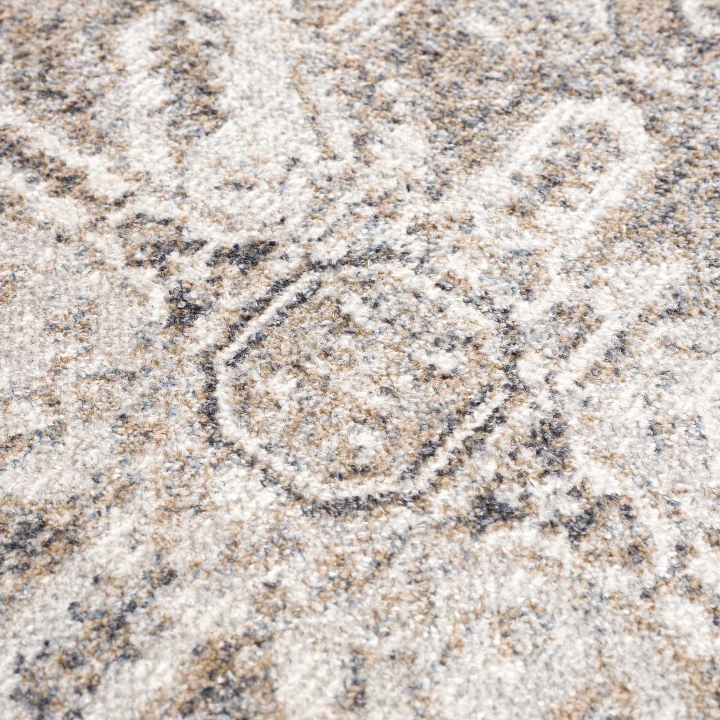 Blue Brown Hera Washable area rug