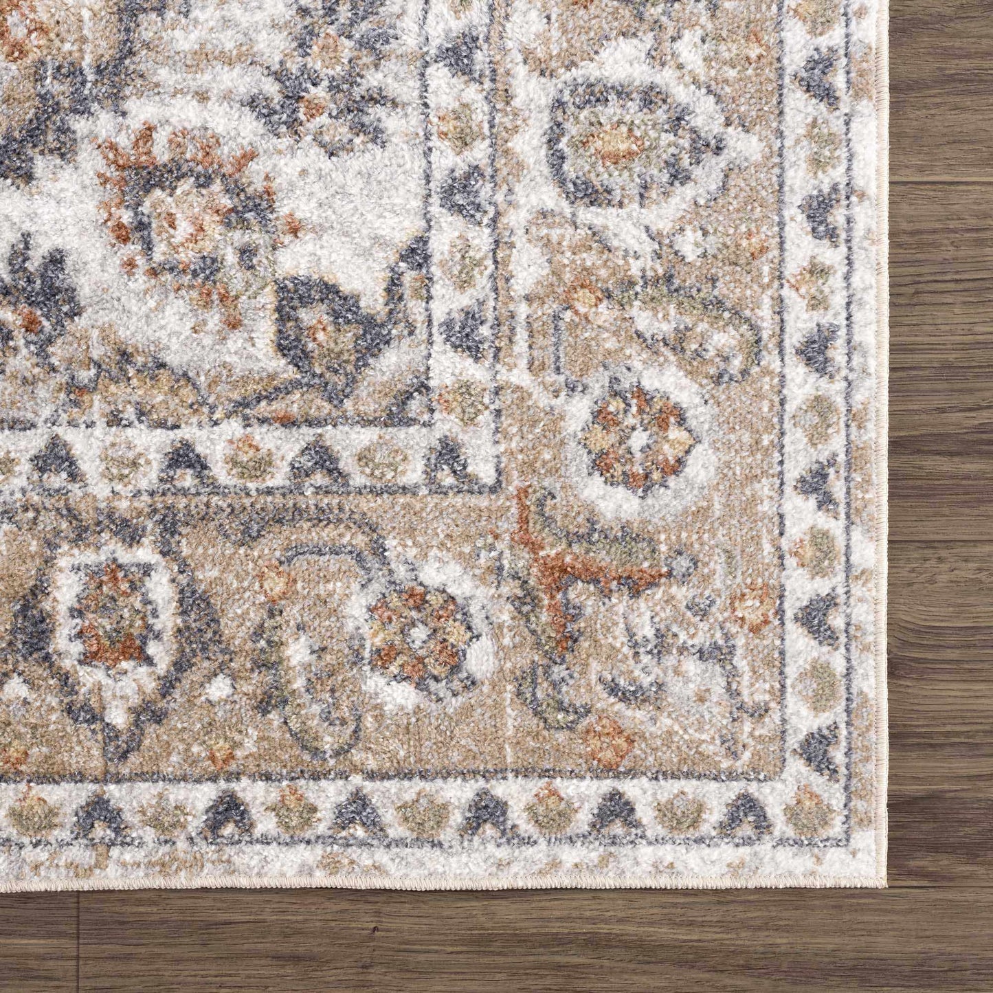 Beige Hiti Washable area rug