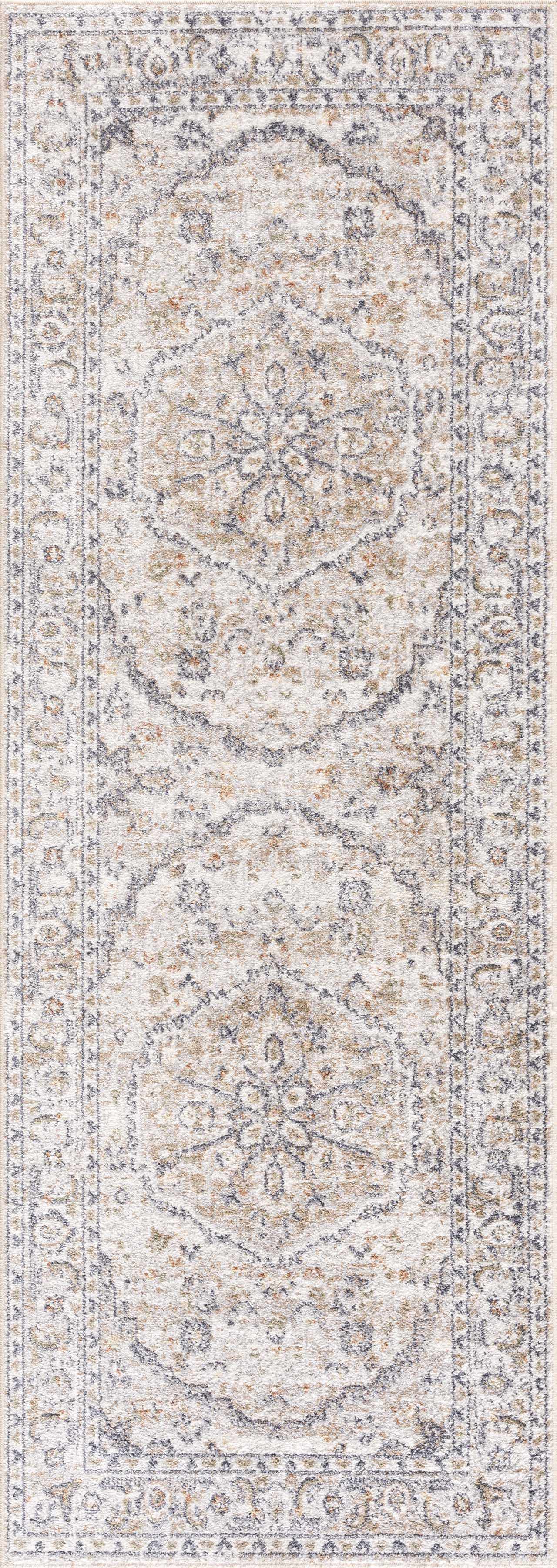 Cream Hiti Washable area rug