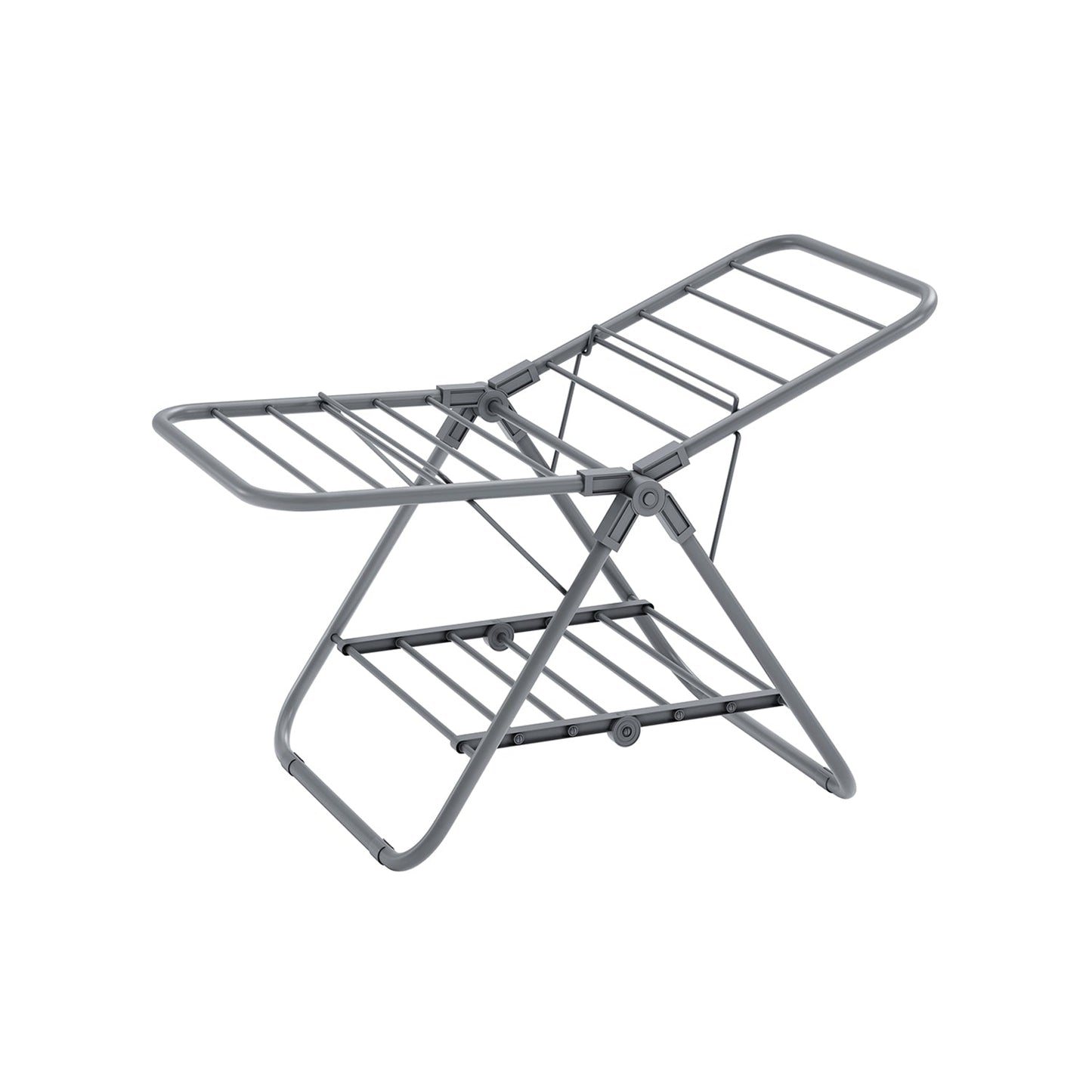 Small Foldable 2-Level Clothes Drying Rack