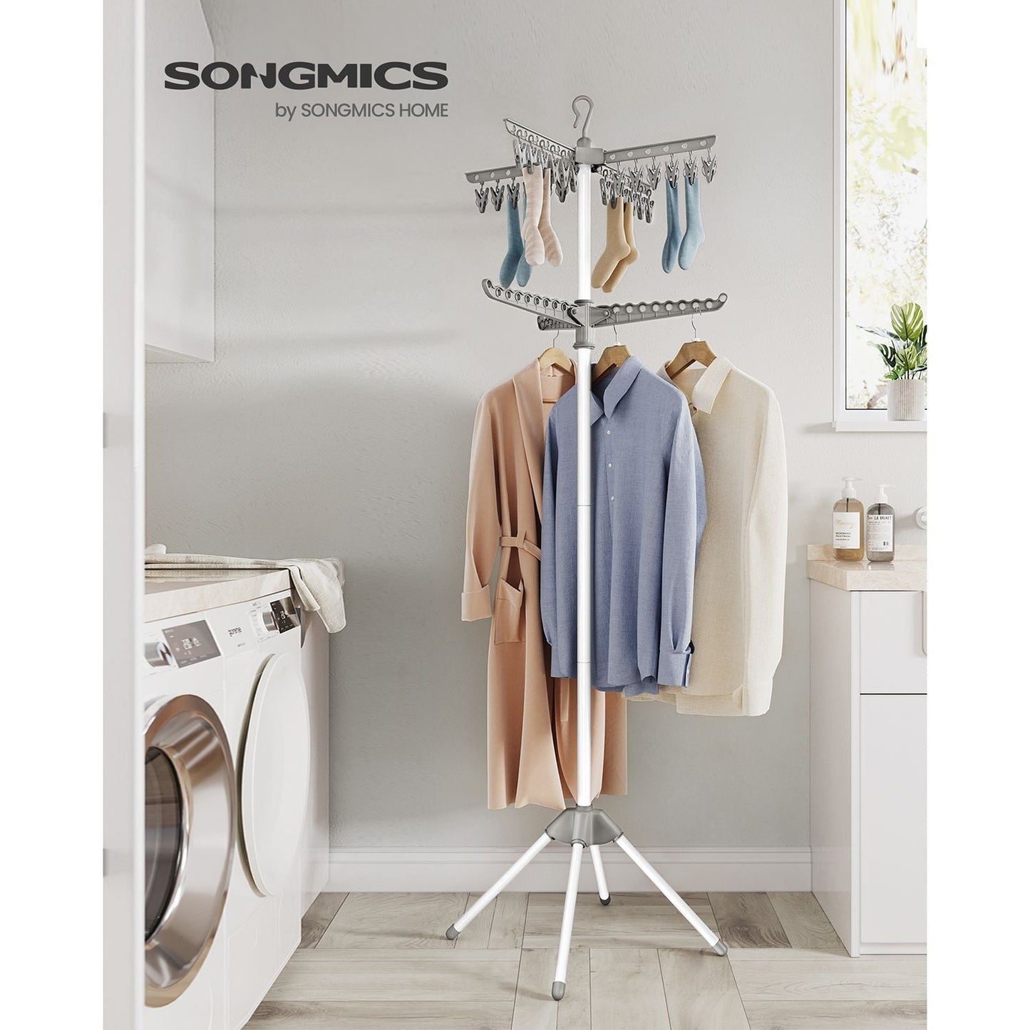 2-Tier 72-Inch Clothes Drying Rack