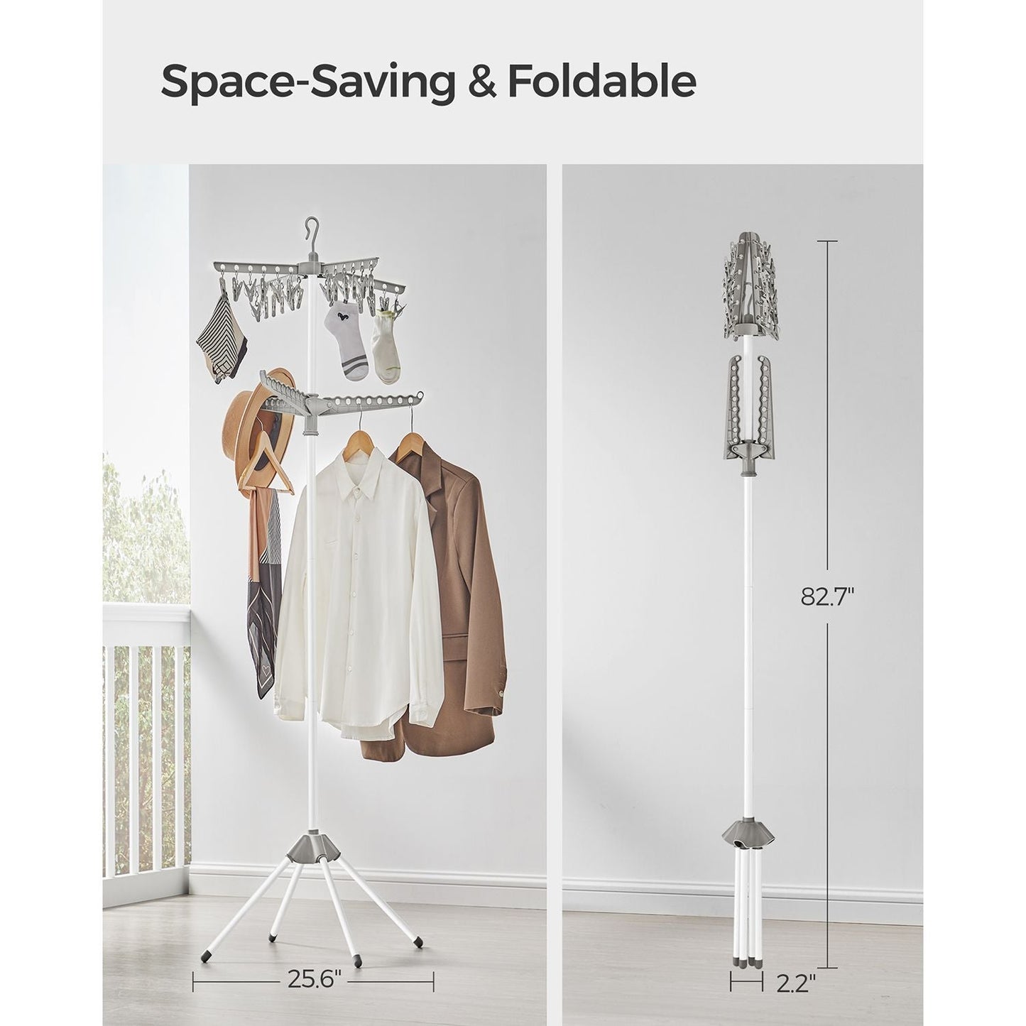 2-Tier 72-Inch Clothes Drying Rack
