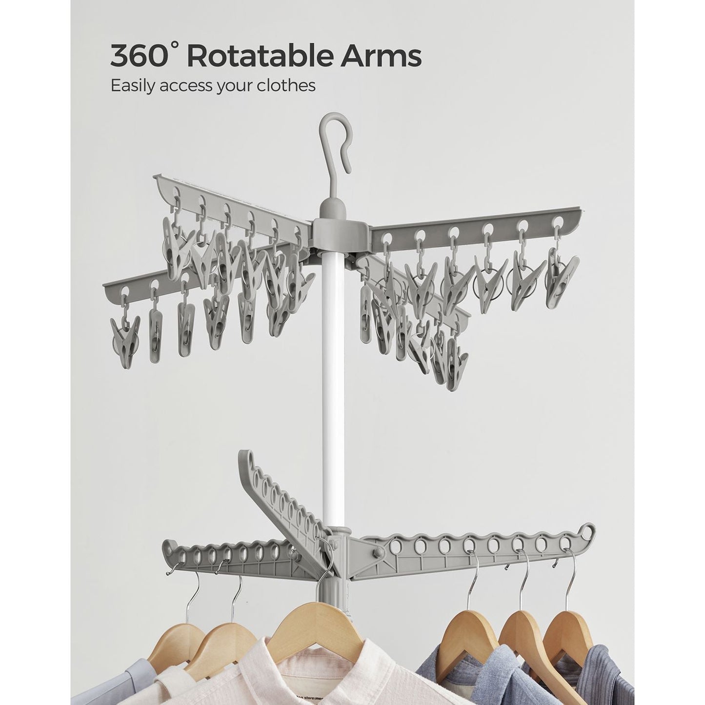 2-Tier 72-Inch Clothes Drying Rack