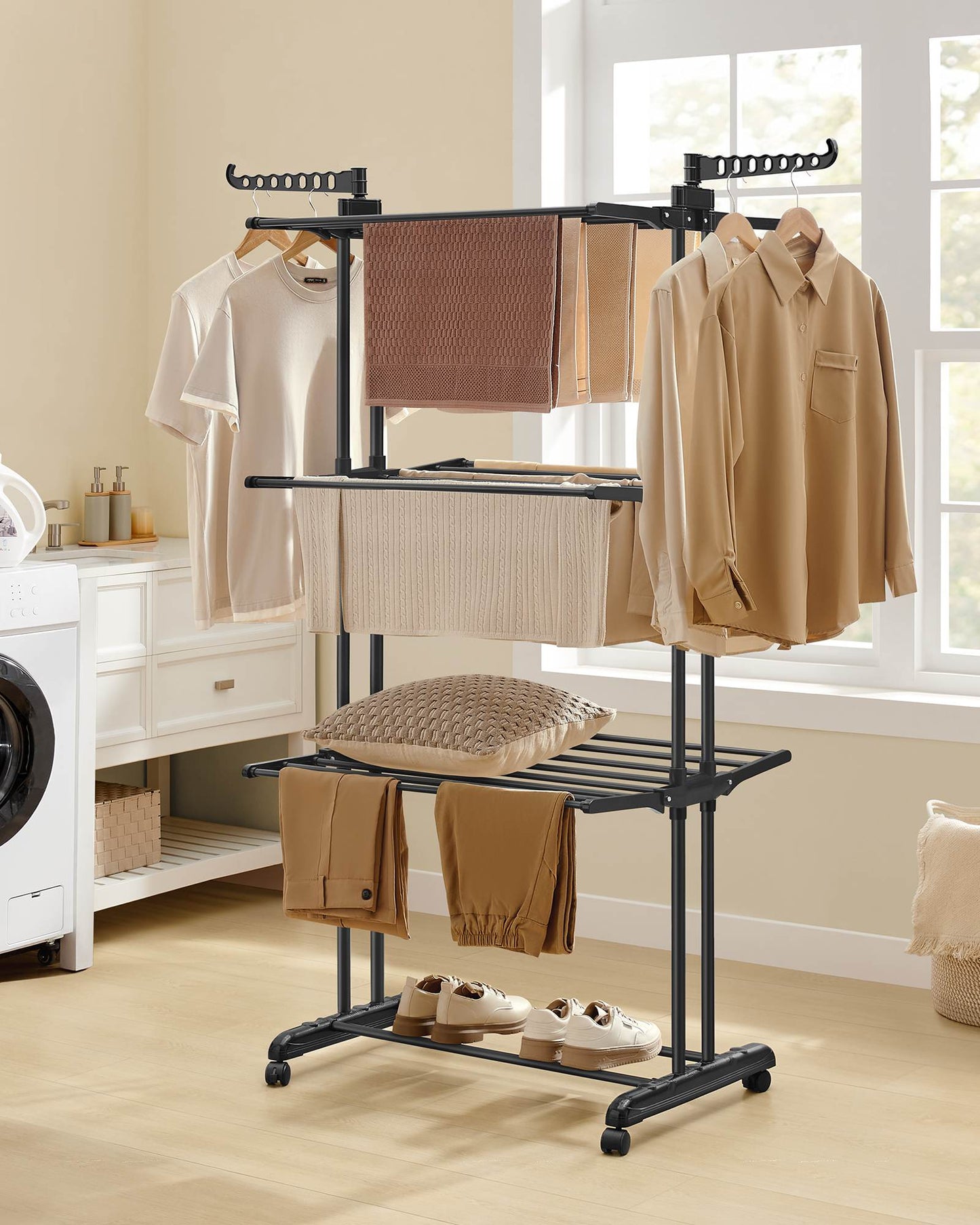 4-Tier Clothes Drying Rack Stand