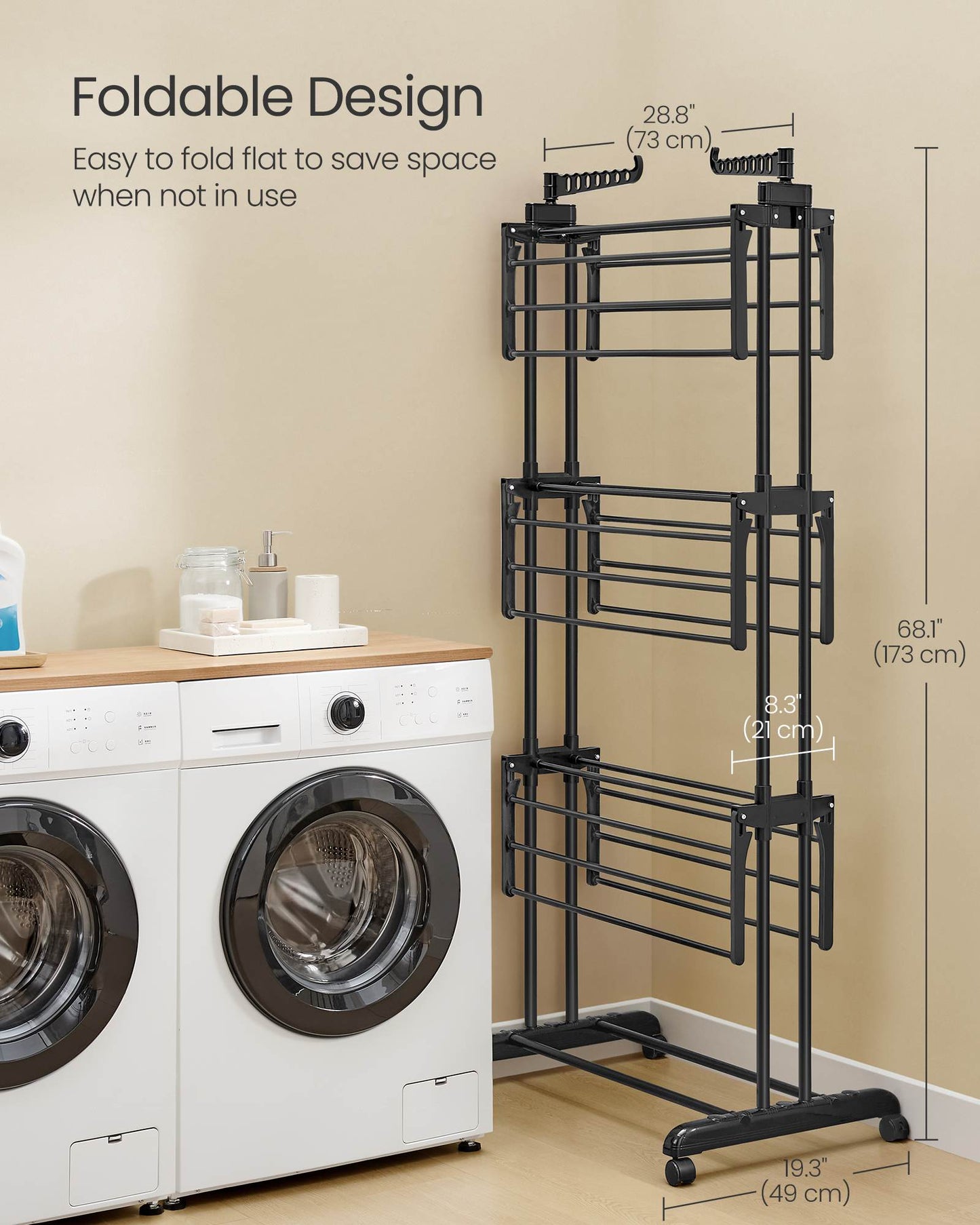 4-Tier Clothes Drying Rack Stand