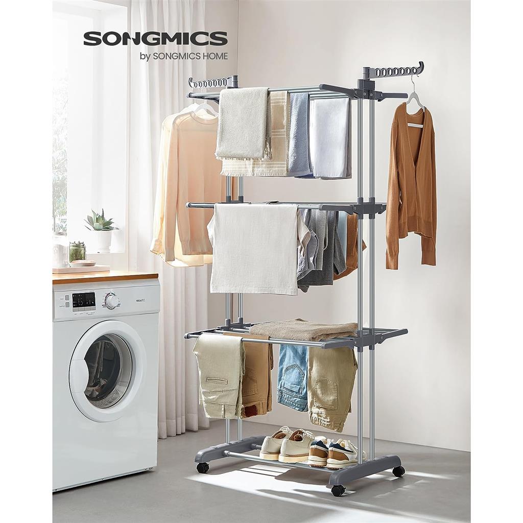 4-Tier Clothes Drying Rack Stand