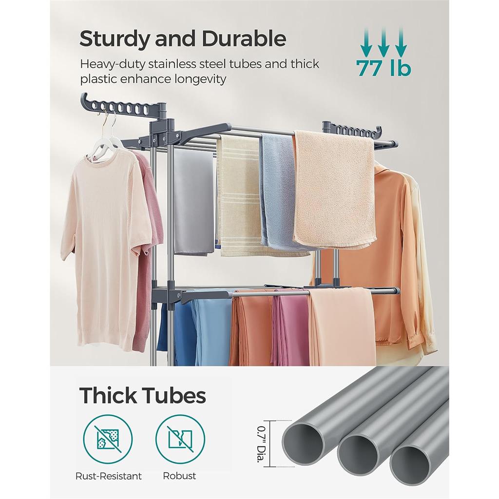 4-Tier Clothes Drying Rack Stand